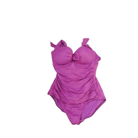 Tommy Bahama Size 10 Wine One Piece Swimsuit Swim - Picture 1 of 2